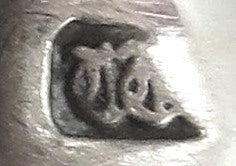 Pair of Antique Victorian Sterling Silver Salts with Liners 1845