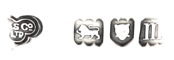 Antique Edwardian Sterling Silver & Cut Glass Biscuit Jar / Caddy 1907