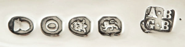 Set of 4 Antique Sterling Silver Berry Spoons & Sifter Spoon 1896 / 1801