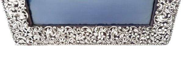 Antique Edwardian Sterling Silver 13" Photo Frame 1904