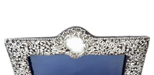 Antique Edwardian Sterling Silver 13" Photo Frame 1904