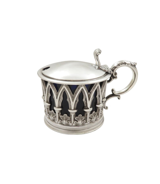 Antique Early Victorian Sterling Silver Mustard Pot 1841