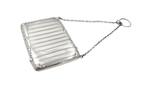 Antique Sterling Silver Calling Card Case 1912