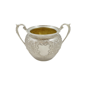 Antique Edwardian Sterling Silver 2 Handle Bowl 1902