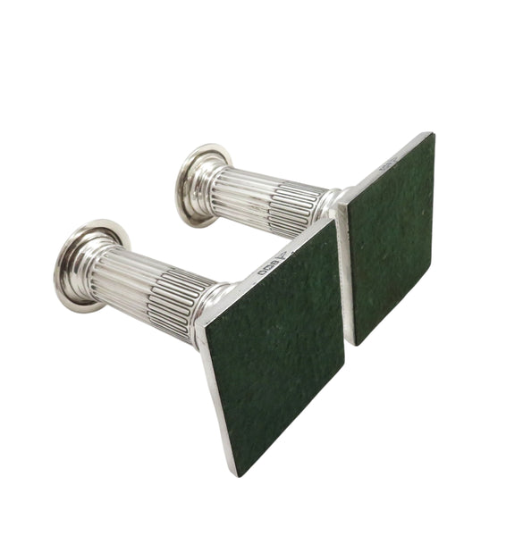 Pair of Antique Edwardian Sterling Silver 5" Candlesticks 1909