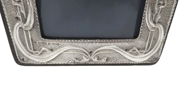 Antique Art Nouveau Sterling Silver Photo Frame 1904