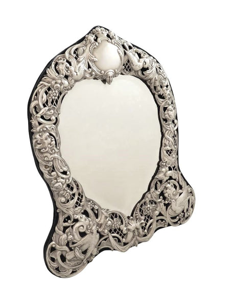 Antique Victorian Sterling Silver Dressing Table Mirror 1900