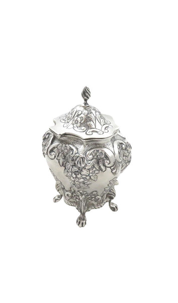 Antique Edwardian Sterling Silver Caddy 1903