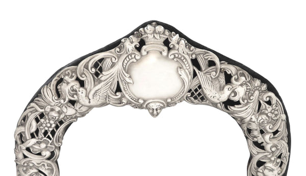 Antique Victorian Sterling Silver Dressing Table Mirror 1900