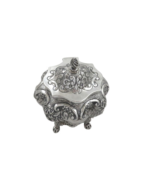 Antique Edwardian Sterling Silver Caddy 1903