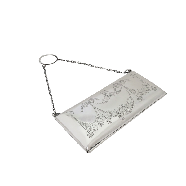 Antique George V Sterling Silver Purse 1919