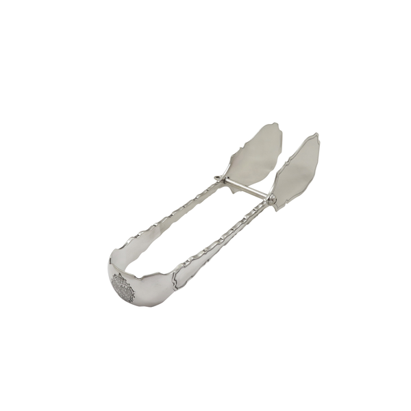 Pair of Antique George V Sterling Silver Serving Tongs 1912