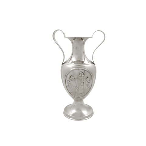 Antique Sterling Silver 'Daffoldils' Vase / Urn 1912