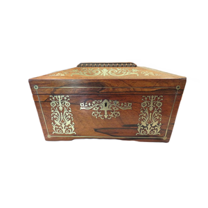 Antique Regency Rosewood Tea Caddy c1820