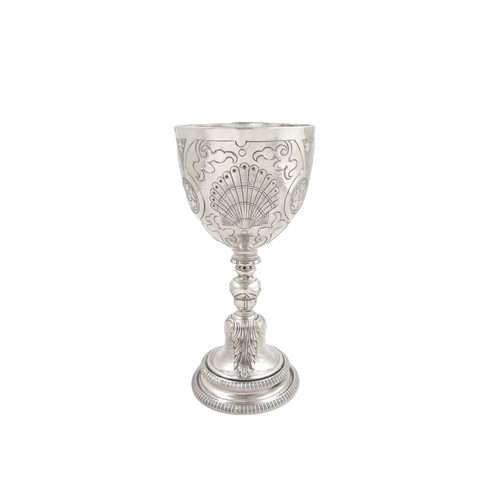 Antique Sterling Silver 6 1/2" Wine Goblet / Chalice 1920