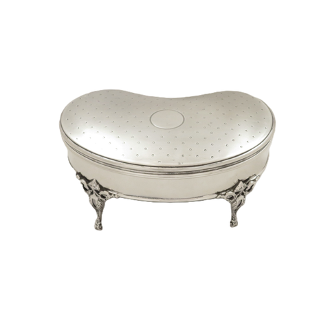 Antique George V Sterling Silver 6" Trinket Box on Legs 1911