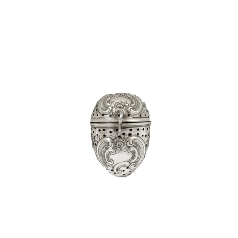 Antique Victorian Sterling Silver Tea Infuser 1895