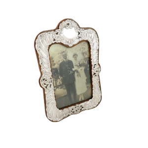 Antique Edwardian Sterling Silver 8" Photo Frame 1902