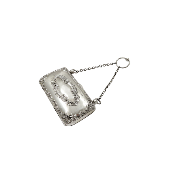 Antique Edwardian Sterling Silver Purse 1905