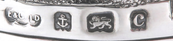 Antique Edwardian Sterling Silver Planter / Pot 1902