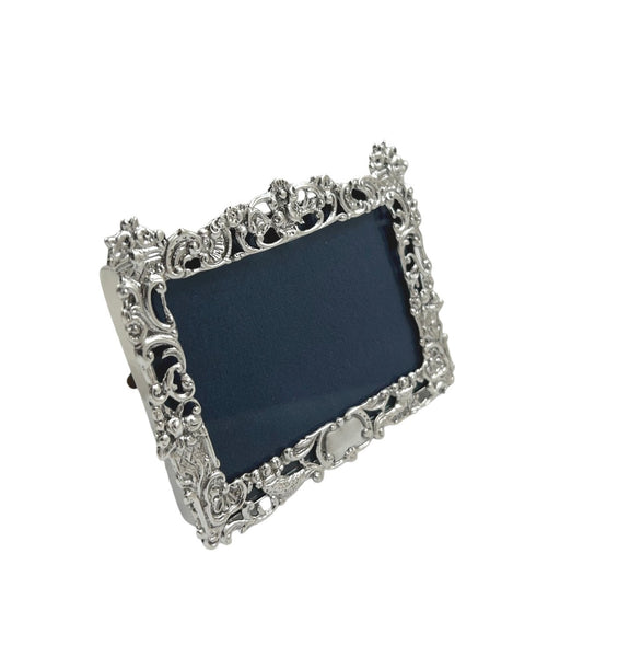 Antique Victorian Sterling Silver 'Landscape' Photo Frame 1889