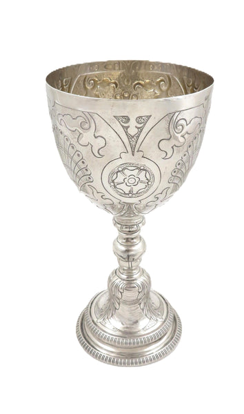 Antique Sterling Silver 6 1/2" Wine Goblet / Chalice 1920