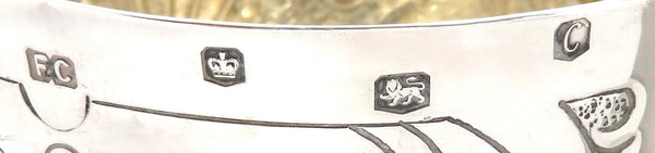 Antique Sterling Silver 6 1/2" Wine Goblet / Chalice 1920