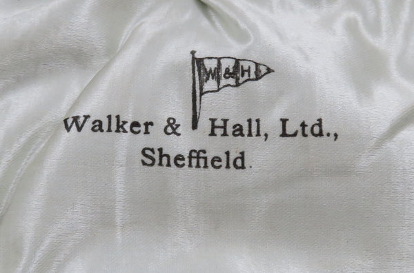 Set of 6 Antique Sterling Silver Napkin Rings in Case 1926