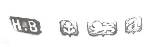 Pair of Antique Victorian Sterling Silver Napkin Rings in Case 1900