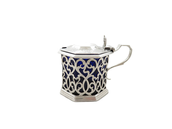 Antique Victorian Sterling Silver Mustard Pot 1871