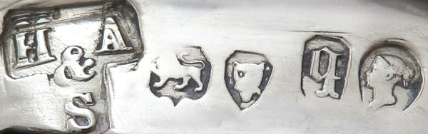 Antique Victorian Sterling Silver Mustard Pot 1871