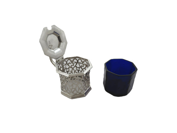 Antique Victorian Sterling Silver Mustard Pot 1871