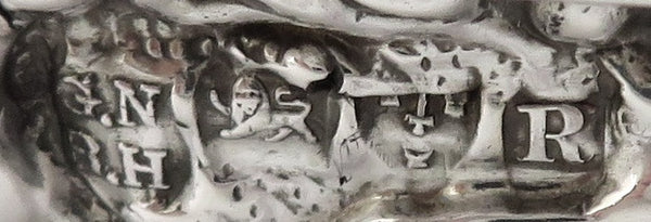 Antique Victorian Sterling Silver 'Heart' Trinket Box 1900