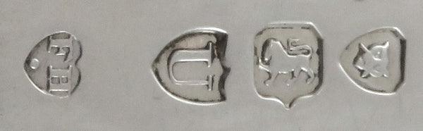 Antique Victorian Sterling Silver 3 Piece Christening Set 1895