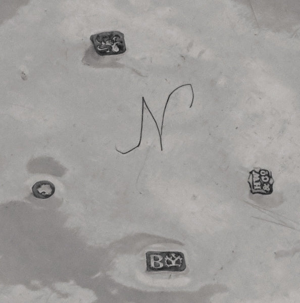 Antique Early Victorian Sterling Silver Chamberstick 1845