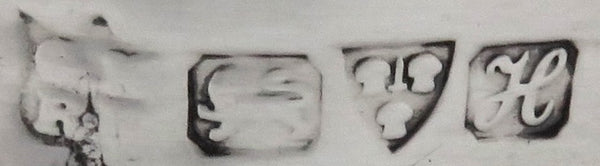 Antique Edwardian Sterling Silver Trinket Box with Couple Scene 1908