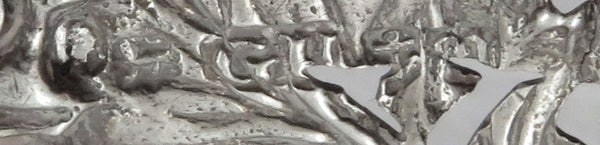 Antique Victorian Sterling Silver 'Sherry' Decanter / Bottle Label 1835