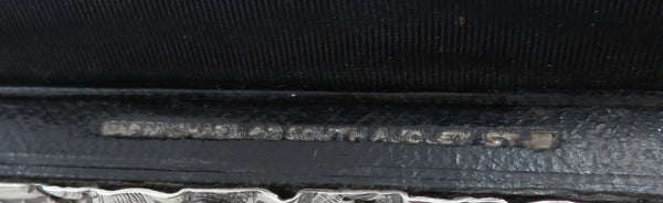 Antique Victorian Sterling Silver Desk Tidy / Stationery Box 1890