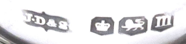 Antique Sterling Silver & Crocodile Leather 5" Hip Flask 1929