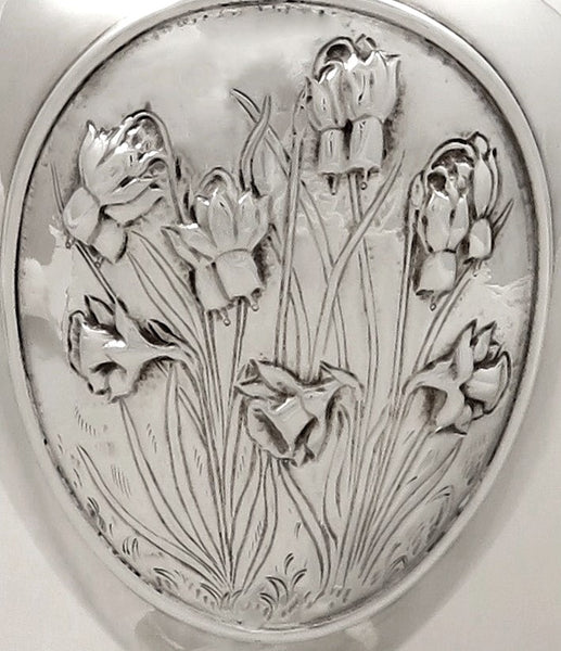 Antique Sterling Silver 'Daffoldils' Vase / Urn 1912