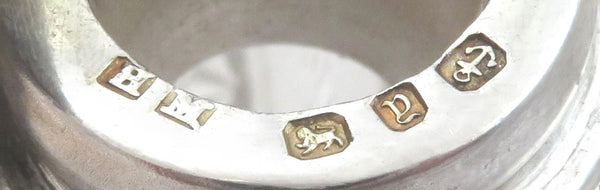 Antique Victorian Sterling Silver & Cut Glass Scent / Perfume Bottle 1898