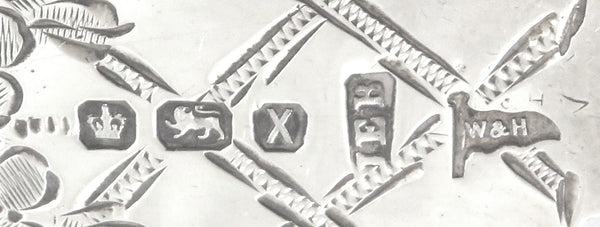 Antique Victorian Sterling Silver 3 Piece Christening Set in Case 1896