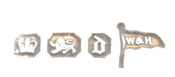 Antique Victorian Sterling Silver 3 Piece Christening Set in Case 1896