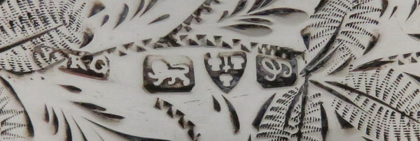 Antique Edwardian Sterling Silver Whist / Bridge Trump Marker 1907