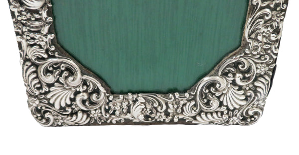 Antique Edwardian Sterling Silver 9 3/4" Photo Frame 1902