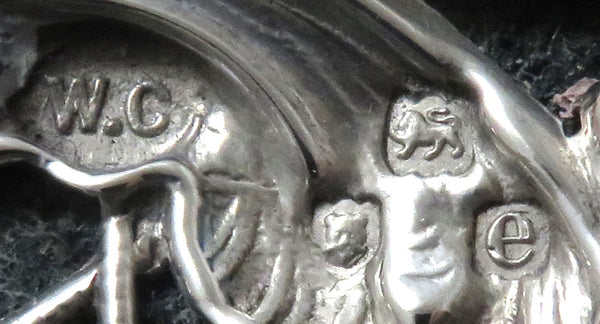 Antique Late Victorian Sterling Silver 'Cherubs' Photo Frame 1900