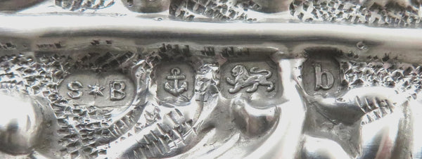 Antique Edwardian Sterling Silver 'At Home' Book 1901