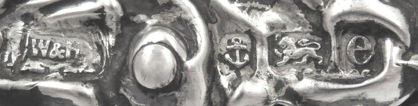 Antique Edwardian Sterling Silver 12" Photo Frame 1904