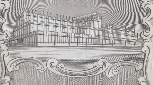 Antique Victorian Sterling Silver 'Crystal Palace' Card Case 1850