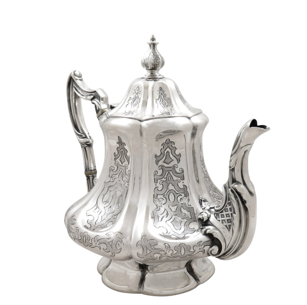 Antique Victorian Sterling Silver Teapot 1850